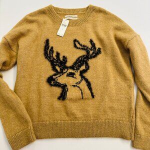 anthropologie | NWT | s | oh deer sweater